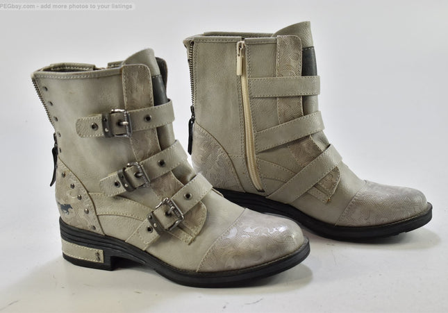 Mustang Damen Stiefelette Boots EUR 38 Nr. 24-B 5957-Schuh-Gebraucht-secondhand