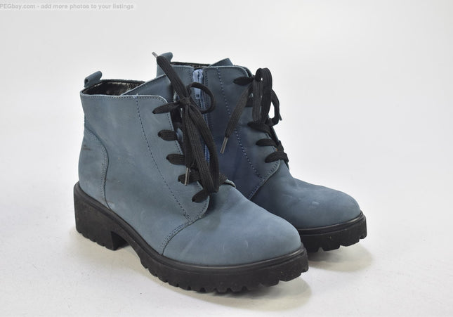 Waldläufer Damen Stiefelette Boots UK 4 Nr. 24-B 5301-Schuh-Gebraucht-secondhand