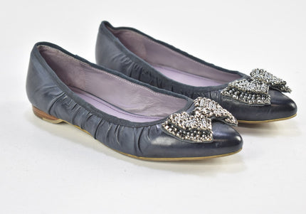 Laura Damen Halbschuhe Slipper Ballerinas EUR 37 Nr. 23-M 3727-Schuh-Gebraucht-secondhand