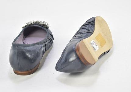 Laura Damen Halbschuhe Slipper Ballerinas EUR 37 Nr. 23-M 3727-Schuh-Gebraucht-secondhand