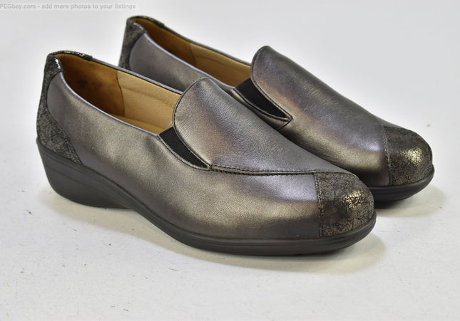 Solidus Damen Halbschuhe Slipper Ballerinas UK 7 Nr. 25-Z 1359-SchuhGebraucht