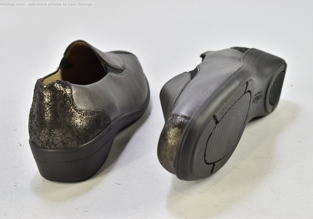 Solidus Damen Halbschuhe Slipper Ballerinas UK 7 Nr. 25-Z 1359-SchuhGebraucht