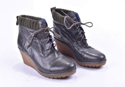 Shoot Damen Stiefelette Boots EUR 39 Nr. 23-M 2756-Schuh-Gebraucht-secondhand