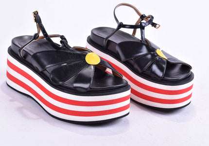 Marni Damen Sandale Sandalette EUR 36,5 Nr. 24-SD 3315-Schuh-Gebraucht-secondhand