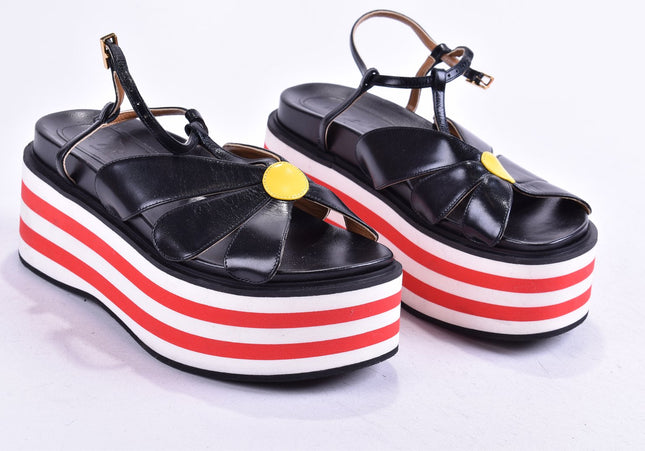 Marni Damen Sandale Sandalette EUR 36,5 Nr. 24-SD 3315-Schuh-Gebraucht-secondhand