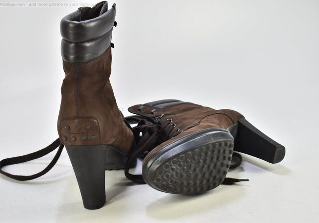 Tods Damen Stiefelette Boots EUR 37,5 Nr. 25-B 744-gebrauchte schuhe-second hand-SchuhGebraucht