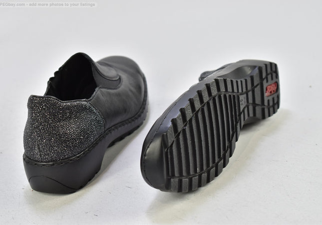 Rieker Damen Halbschuhe Slipper Ballerinas EUR 38 Nr. 25-Z 1366-SchuhGebraucht