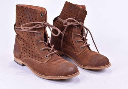 Shoot Damen Stiefelette Boots EUR 38 Nr. 24-J 4484-Schuh-Gebraucht-secondhand