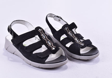 Waldläufer Damen Sandale Sandalette UK 4,5 Nr. 24-SD 1593-Schuh-Gebraucht-secondhand