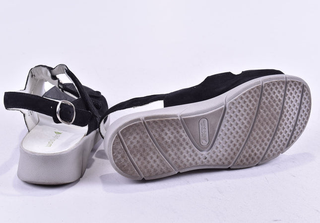 Waldläufer Damen Sandale Sandalette UK 4,5 Nr. 24-SD 1593-Schuh-Gebraucht-secondhand