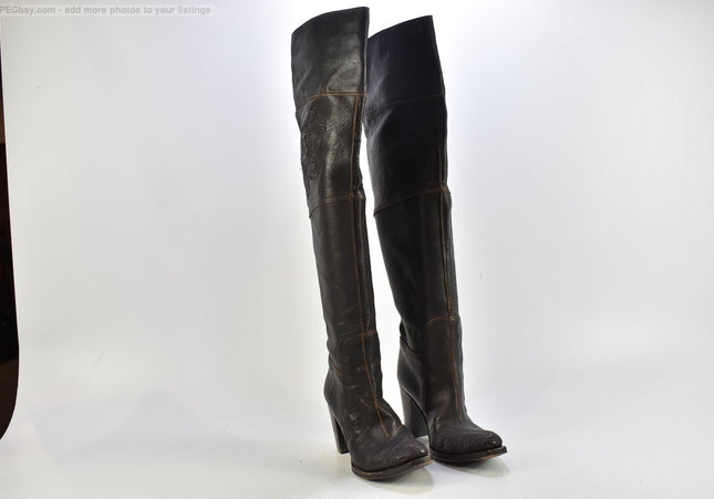 Gianni Barbato Damen Stiefel Stiefelette Boots EUR 37 Nr. 25-B 1223-gebrauchte Schuhe-second hand-SchuhGebraucht