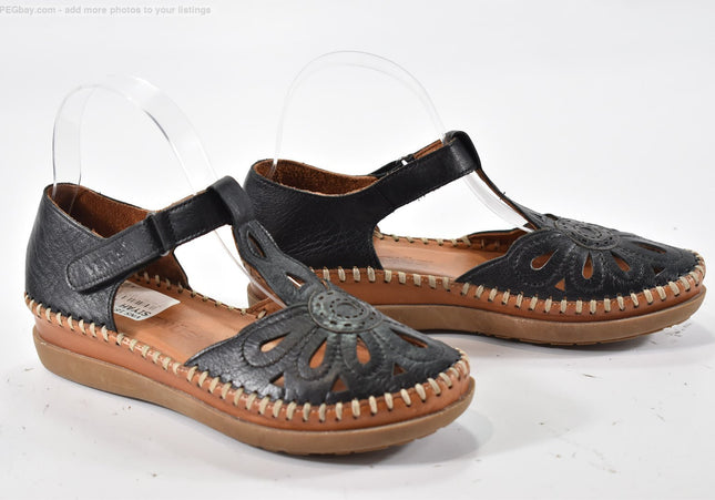 Venüs Siyah Damen Sandale Sandalette  EUR 36 Nr. 25-S 3781