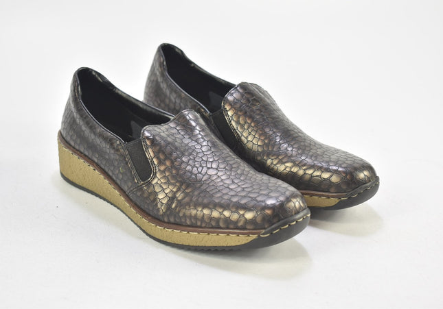 Rieker Damen Halbschuhe Slipper Ballerinas EUR 39 Nr. 24-J 2635-Schuh-Gebraucht-secondhand