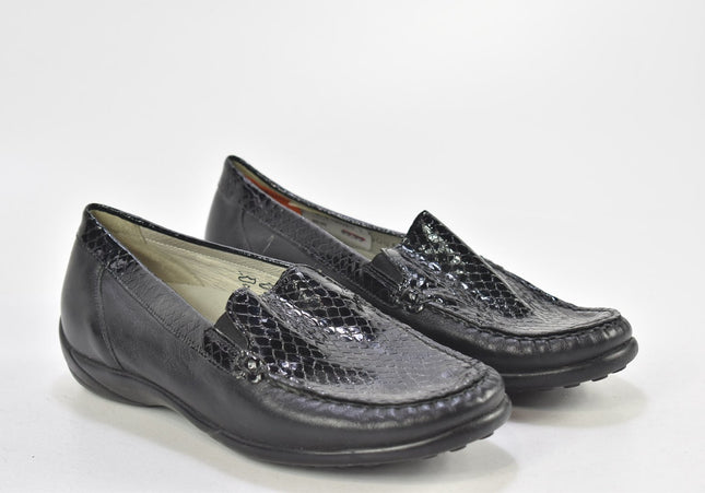 Waldläufer Damen Halbschuhe Slipper Ballerinas UK 4,5 Nr. 23-A 887-Schuh-Gebraucht-secondhand