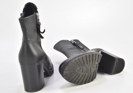 Manfield Damen Stiefelette Boots EUR 36 Nr. 23-A 2890-Schuh-Gebraucht-secondhand