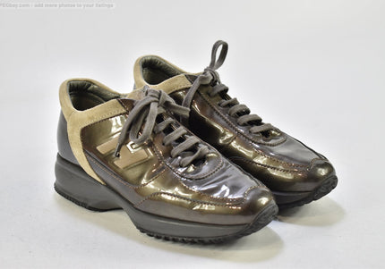 Hogan Damen Halbschuhe Freizeitschuhe EUR 36,5 Nr. 25-T 1682-gebrauchte Schuhe-Second hand-SchuhGebraucht