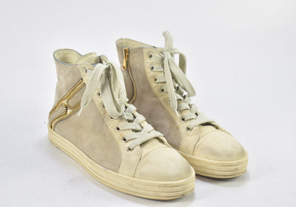 Hogan Rebel Damen Stiefelette Boots EUR 37,5 Nr. 24-B 2487-Schuh-Gebraucht-secondhand