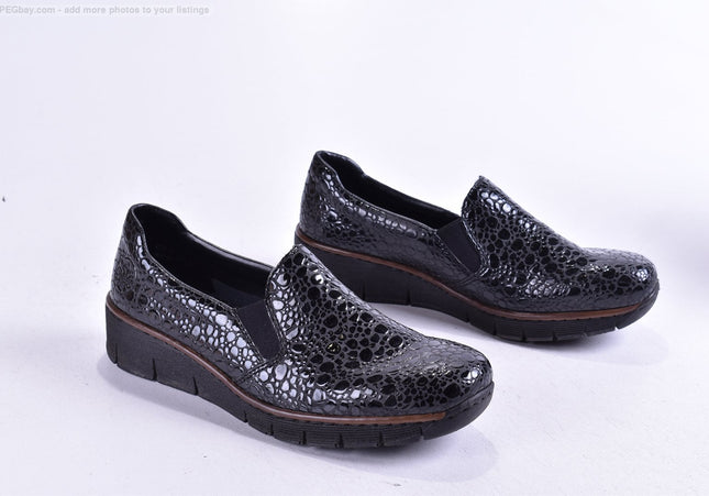 Rieker Damen Halbschuhe Slipper Ballerinas EUR 37 Nr. 25-F 1473-Schuh-Gebraucht-secondhand