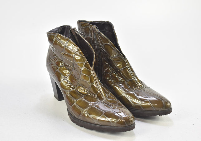 Via Milano Damen Stiefelette Boots UK 4 Nr. 24-F 1285-Schuh-Gebraucht-secondhand