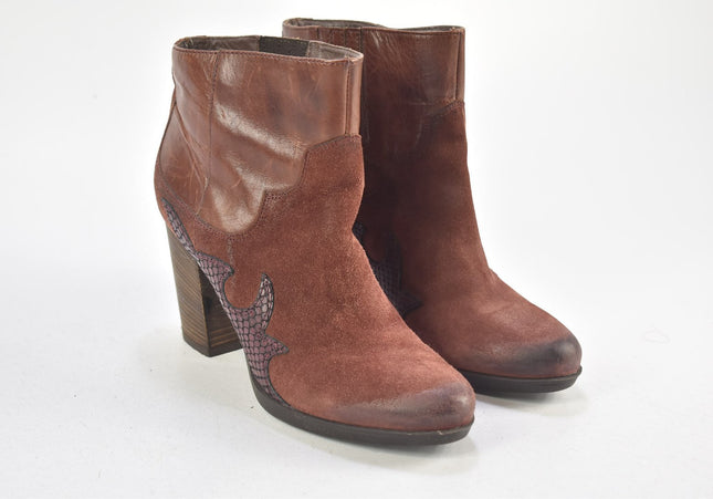 Janet&Janet Damen Stiefelette Boots EUR 38 Nr. 24-M 5172-Schuh-Gebraucht-secondhand