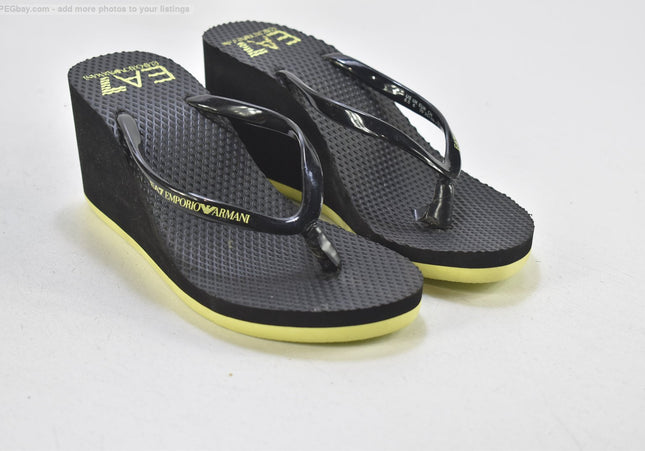 Emporio Armani Damen Sandale Pantolette EUR 39 Nr. 25-S 581-Schuh-Gebraucht-secondhand