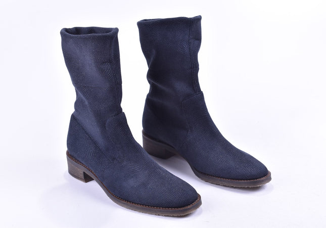 France Mode Damen Stiefelette Boots EUR 38,5 Nr. 23-M 2234-Schuh-Gebraucht-secondhand