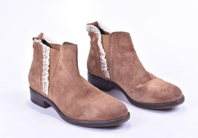 Damen Stiefelette Boots EUR 38 Nr. 23-M 2235-Schuh-Gebraucht-secondhand
