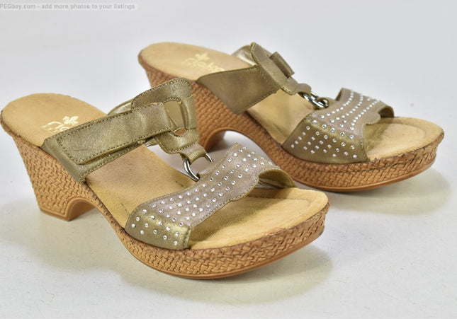 Rieker Damen Sandale Pantolette EUR 40 Nr. 25-S 4107-SchuhGebraucht