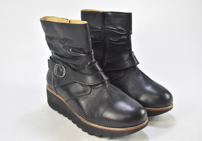 Damen Stiefelette Boots UK 7 Nr. 24-U 1727-Schuh-Gebraucht-secondhand