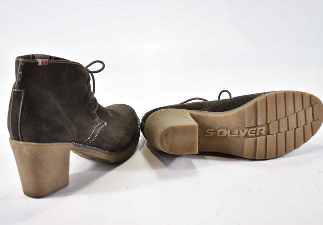 s.Oliver Damen Stiefelette Boots EUR 41 Nr. 24-M 572-Schuh-Gebraucht-secondhand