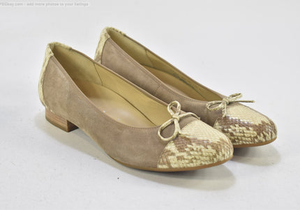 Hassia Fermo Damen Halbschuhe Slipper Ballerinas  UK 6 Nr. 25-F 2139
