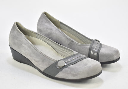 Waldläufer Damen Halbschuhe Slipper Ballerinas UK 8 Nr. 24-F 3991-Schuh-Gebraucht-secondhand