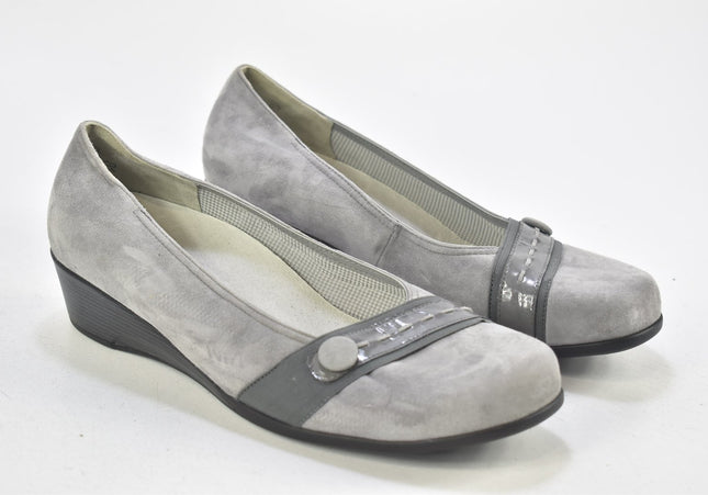 Waldläufer Damen Halbschuhe Slipper Ballerinas UK 8 Nr. 24-F 3991-Schuh-Gebraucht-secondhand