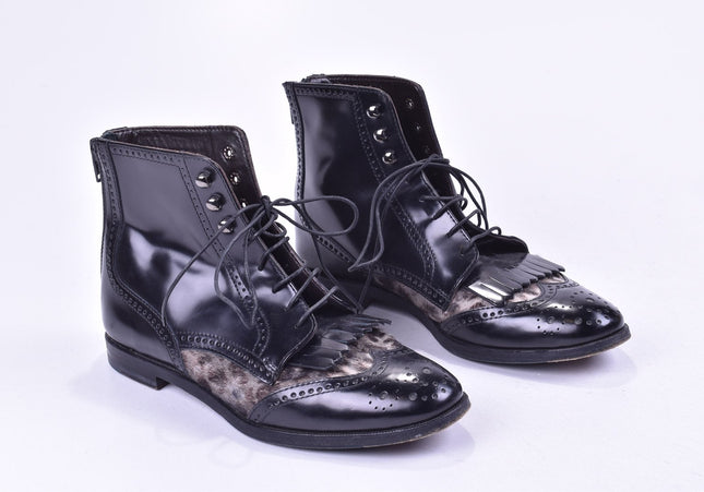 AGL Damen Stiefelette Boots EUR 36,5 Nr. 23-A 1101-Schuh-Gebraucht-secondhand
