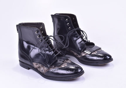 AGL Damen Stiefelette Boots EUR 36,5 Nr. 23-A 1101-Schuh-Gebraucht-secondhand