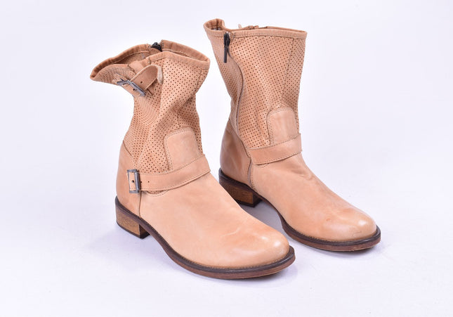 Dolce Pietro Damen Stiefelette Boots EUR 38 Nr. 23-Y 696-Schuh-Gebraucht-secondhand