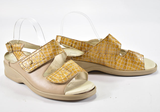 Goldkrone Damen Sandale Sandalette UK 7,5 Nr. 24-SD 1442-Schuh-Gebraucht-secondhand