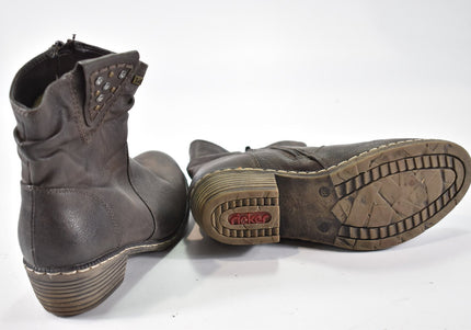 Rieker Damen Stiefelette Boots EUR 38 Nr. 24-F 2822-Schuh-Gebraucht-secondhand