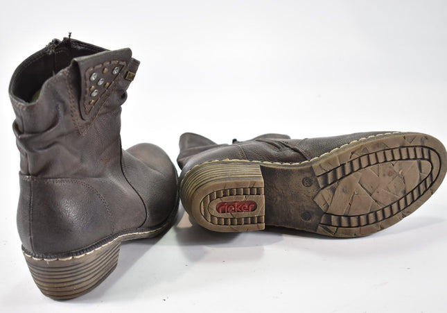 Rieker Damen Stiefelette Boots EUR 38 Nr. 24-F 2822-Schuh-Gebraucht-secondhand