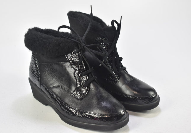 Solidus Damen Stiefelette Boots UK 4,5 Nr. 24-B 120-Schuh-Gebraucht-secondhand