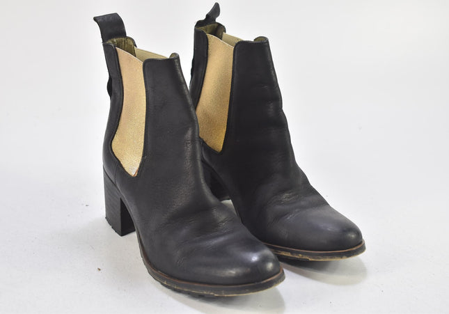 Nobrand Damen Stiefelette Boots EUR 36 Nr. 24-B 2500-Schuh-Gebraucht-secondhand