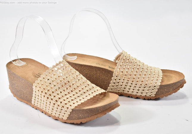Joe n Joyce Damen Sandale Pantolette EUR 41 Nr. 25-S-1357-Schuh-Gebraucht-secondhand