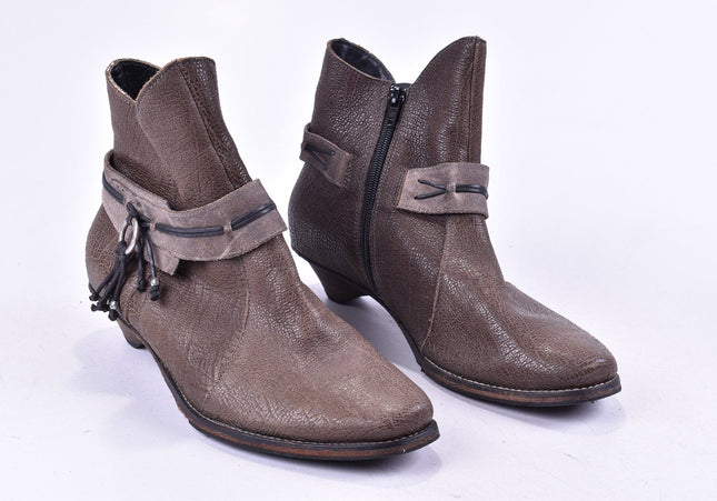 Think Damen Stiefelette Boots EUR 39,5 Nr. 24-J 4504-Schuh-Gebraucht-secondhand