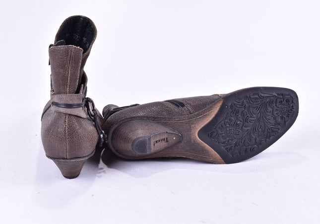 Think Damen Stiefelette Boots EUR 39,5 Nr. 24-J 4504-Schuh-Gebraucht-secondhand