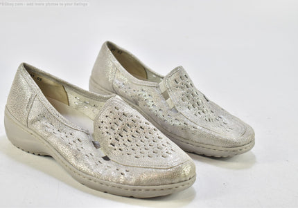 Waldläufer  Damen Halbschuhe Slipper Ballerinas  UK 6 Nr. 25-X 2375