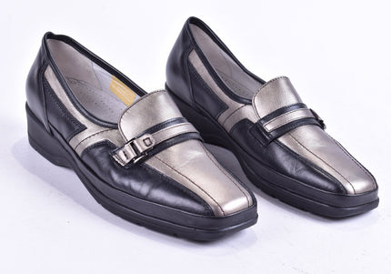 Waldläufer Damen Halbschuhe Slipper Ballerinas UK 7,5 Nr. 24-Y 4410-Schuh-Gebraucht-secondhand