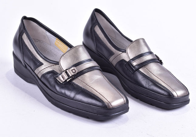 Waldläufer Damen Halbschuhe Slipper Ballerinas UK 7,5 Nr. 24-Y 4410-Schuh-Gebraucht-secondhand