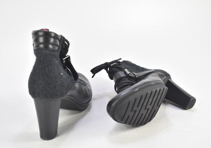 Högl Damen Stiefelette Boots UK 7,5 Nr. 24-J 2920-Schuh-Gebraucht-secondhand