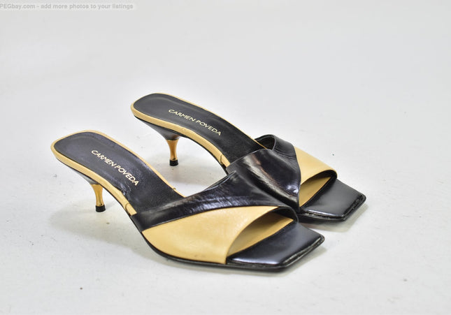 Carmen Poveda Damen Sandale Pantolette EUR 37 Nr. 25-S 2723-SchuhGebraucht