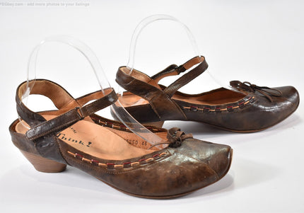 Think Damen Sandale Sandalette EUR 39,5 Nr. 25-S 1185-Schuh-Gebraucht-secondhand